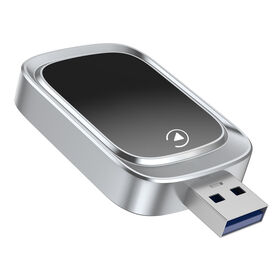 Bluetooth Wireless CarPlay Dongle; Plug & Play; Ultra-Stable; No Dropout; Supports Nav, Music, Calls, Siri & Voice Control