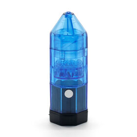 Wholesale Transparent Plastic Spice Grinder with Built-in Storage, OEM Custom Service Available