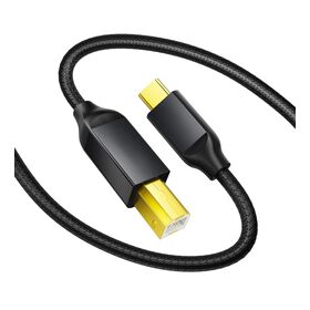 En gros Nylon Tressé Haute Stabilité Plaqué Or Câble D'imprimante Type C Mâle à Type B Mâle USB B à USB C 2.0 Câble D'imprimante