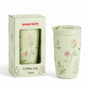 12oz 304 en acier inoxydable tasse à café | Double paroi isolé et étanche avec couvercle de presse