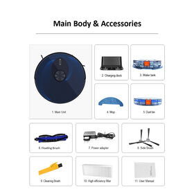 Manufacturer Robotic Sweeper Floor Cleaning Vacuum Cleaner With Mopping for home use