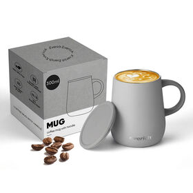 Tasse à café isotherme en acier inoxydable avec couvercle, gobelet thermique réutilisable pour la maison, le bureau, les voyages, tasse à lait, gobelet à café personnalisé