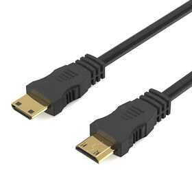 Mini cabo hdmi macho para macho Interface banhada a ouro Personalização de fábrica 1080P Hdmi mini adaptador PVC Material