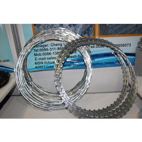 Espinhos resistentes à ferrugem Ferro Anti-roubo Quinoa Ferrugem Espinhos Resistentes Corda Hot-dip Galvanized Razor Wire Mesh Blade Gill Net ..