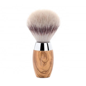 Wholesale High Quality Synthetic Hair Beard Brush for Men with Custom Logo Wood Handle