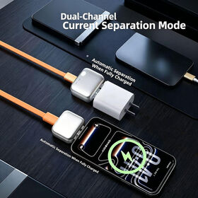 Vente Directe d'Usine Adaptateur Chargeur Rapide Type C 140W et Séparateur Automatique de Chargeur Complet Disconnecteur d'Alimentation pour Appareils Android