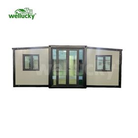 Rumah Kontainer Baja Ekspansi Modern Movable Prefab 20ft, 2 Kamar Tidur, Kantor, Sekolah, Apartemen, Toko, Hotel, Vila, Taman Dibangun