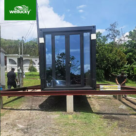 Rumah Kontainer Modular Ekspansi Mewah Prefabrikasi Harga Pabrik Terlaris 56 m² untuk Homestay, Hotel, Taman, Kamar Tidur