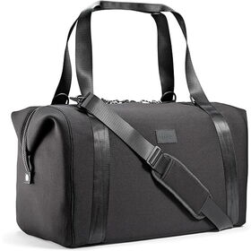 Neoprene Weekender Bag for Women Carry-On Friendly Travel Duffel with Expandable Sides, Trolley Sleeve & Pockets Lightweight