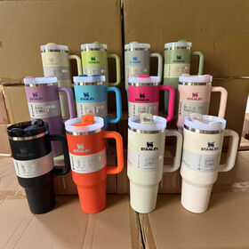 Stanleys 40oz grande capacité 304 tasse en acier inoxydable isolé avec poignée haut de gamme Outdoor Portable Water Cup
