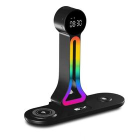 CJ03 OEM 3 in 1 wireless charging stand with night light