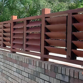 Flexibles Sichtschutz-Lamellensystem Aluminium-Lamellenpaneele für den vorderen Gartenweg