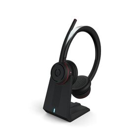 Nueva oficina de centro de llamadas de trabajo inalámbrico auricular Bluetooth con función ENC en la oreja y sobre la oreja diadema de juego
