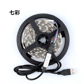 Fita LED USB de alta demanda, fita flexível RGB para iluminação decorativa e retroiluminação.