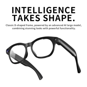 FCC ROHS Certified AI Smart Glasses 8MP Camera Glasses AI Translation Video & Audio Calls Translation Recording ChatGPT