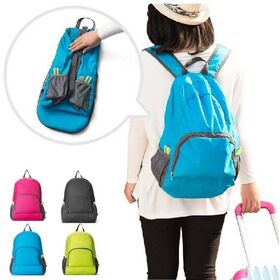 Mochila Plegable Ultraligera Impermeable para Senderismo y Montañismo, Bolsa Deportiva Plegable para Viajes al Aire Libre con Logo Personalizado
