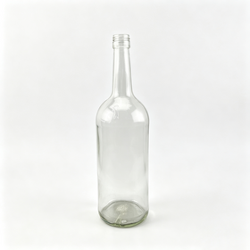 1000ml Long Neck Clear Glass Liquor Bottle Standard Empty Vessel for Wine, Spirits