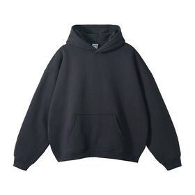 High-quality cotton-polyester blended thick fleece, large-sized, custom-printed logo men's hoodie and sweatshirts