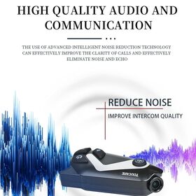 TOUCARE T50 Motorcycle Intercom 1080P Camera 3 Rider Group Recording Helmet Communication System Bluetooth Helmet IP67 Waterproof
