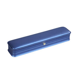 Premium Blue PU Leather Jewelry Box, Long Design for Necklaces Bracelets, Ideal for Wedding Gifting Luxury PU Leather Jewelry box