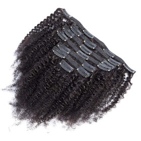 High quality Curly Clip in Human Hair Extensions 4c clip ins