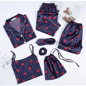 Button pajama set family pjs sets blue pajama set women button pajamas cotton nighty gown women night suits animal pajamas adults