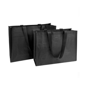 Sac fourre-tout tissé en PP laminé recyclé haute capacité avec logo personnalisé, sac fourre-tout de shopping tissé laminé imprimé couleur avec bouton
