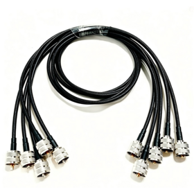 Câble Coaxial RG58 UHF-JJ Longueur de Ligne Personnalisable 50ohm Mâle à Mâle PL259 Câble Rallonge RF