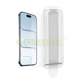 2 Packs Facile Installer Applicateur pour iPhone Air écran Protecteur Bulle Gratuit 9H En Verre Trempé pour iPhone 18 Pro max