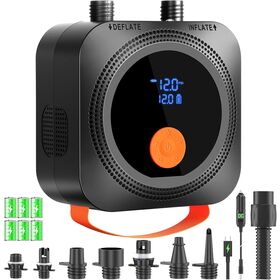 Hochdruck-Elektropumpe für Paddleboards, zweistufiger Aufblas-/Entleerungsmodus, 50 PSI, für SUP-Boards, Autoreifen, Schlauchboote und Kajaks