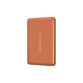 X-ONE 0.9MM New 5000mAH Wireless Extra Thin Power Bank Razor Magcharge 2 15W Fast Charging Orange
