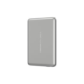 X-ONE 0.9MM New 5000mAH Wireless Extra Thin Power Bank Razor Magcharge 2 15W Fast Charging Silver