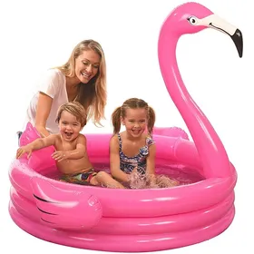 Factory price Inflatable flamingo swimming pool, children's outdoor water play, inflatable swan PVC products, inflatable bathtubs