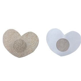 High quality Durable Hot seller Factory price 100% polyester heart nipple patch