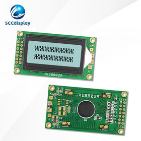 Parallel port Russian Character monochrome LCD display JXD0802A FSTN White Positive industrial 8X2 dot matrix LCM display module