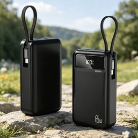 2026 High quality battery New Products 20000mAh Power Bank Portable PD 65W Charger Support Super Fast Charging for Laptop