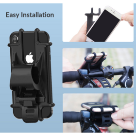 Wholesale bicycle phone holders, 360-degree rotatable phone holders, silicone multi-purpose phone holders
