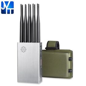 Brouilleur de Signal Sans Fil Portable avec 10 Antennes pour 2G, 3G, 4G, 5G, WiFi, GPS/Lojack
