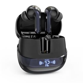 Écouteurs TWS OEM avec Étui de Chargement, Casque Bluetooth avec Affichage Numérique LED, Technologie Quad Mic ENC