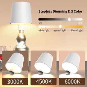 Gamme complète de Stepless obscurcissant l'ombre externe classique Lampe de Tableau de bouteille de vin de contrôle de contact trois températures de couleur accordables