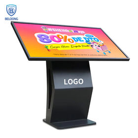Harga Grosir Kios Permintaan Layar Sentuh Kapasitif 43 inci dengan Basis Bentuk K, OS Win11 Pro, Sentuhan 40 Titik untuk Mal