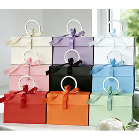 Boîtes Cadeaux Élégantes à Fermeture Magnétique, Couvercle Rabattable Pliant, Boîte en Carton Rigide Pliable Haut de Gamme pour Emballage, OEM ODM