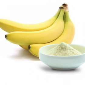 Food ingredient: natural fresh banana fruit powder.