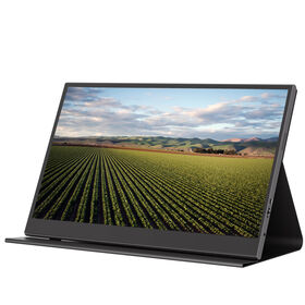 15.6 inch Portable Monitor 1080P FHD USB C, 60HZ HDMI Computer Display Speakers, 1920x1080 Speakers HDR, Computer Monitor PM04