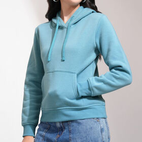 Hot Selling OEM Services Long Sleeve Women's Winter Hoodies Solid Color 100% Cotton Eco-Friendly Customizable