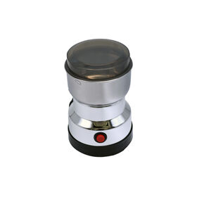 Moulin Électrique 250ml à Bouton Poussoir avec 8 Lames pour Café et Épices