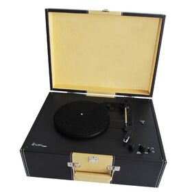 NewTurntable Player Suitcase Turntable player Vintage LP Record Player USB Phonograph with Built-in Speakers