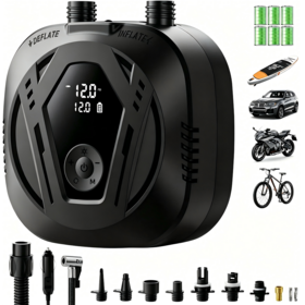 High Pressure 50PSI, Portable & Rechargeable Electric Pump for Stand Up Paddle Board,Car Tires, Inflatable Boats, and Kayaks