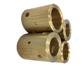 Usinage CNC de tubes en cuivre, traitement personnalisé de tubes en laiton de précision, pièces de machines de construction, métal en laiton