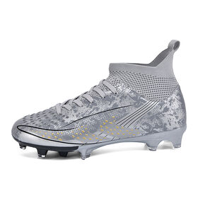 Unisexe High Top Football Crampons TPU Stud Football Bottes Adulte Jeunesse En Plein Air Formation Chaussures De Sport Taille 35 45